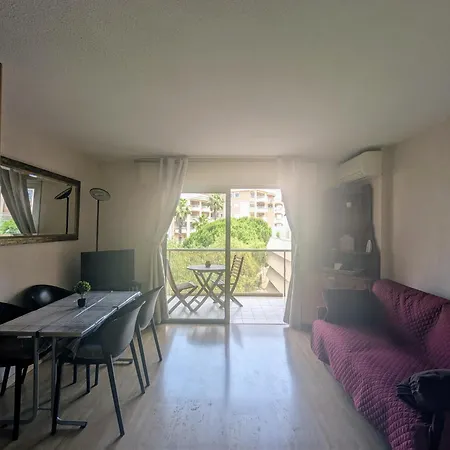 T1 Bis Climatisé- 4 Pers - Balcon- Côte D'azur